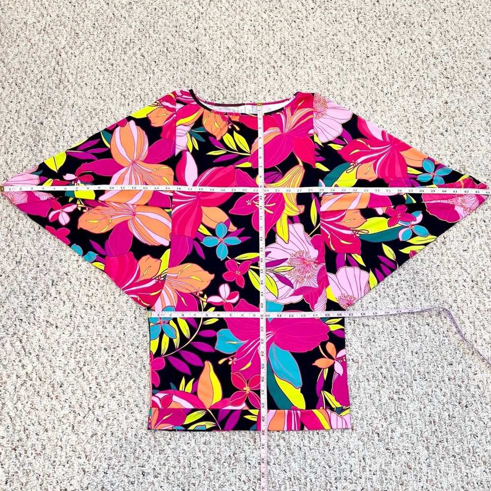 Trina Turk Solar Floral Swim Tunic Cover-Up Dress - Picture 8 of 11